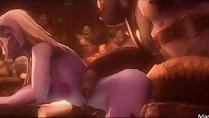 Sexy animated woman fucked hard