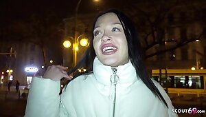 German Scout - Skinny Jeans Girl Talk To Eye Rolling Orgasm Fuck At Fake Model Job